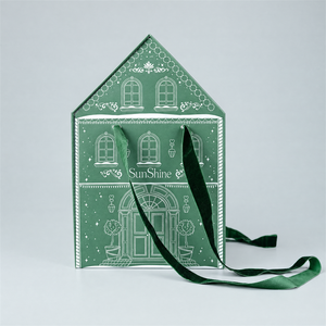 Boîtes d'emballage rigides carrées en papier kraft recyclé personnalisées pour la boulangerie et la restauration, avec fermeture magnétique, poignée et impression sérigraphique - Product Image 4