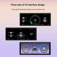 Affichage de vitesse intelligent, tableau de bord tactile, moniteur de vitesse HD, volant avant, Tesla Model Y&3, compteur automatique 1 an