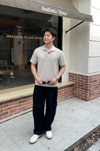 เสื้อโปโลถักคลาสสิกสำหรับผู้ชาย ผ้าโพลีเอสเตอร์ เรยอน สแปนเด็กซ์ ระบายอากาศได้ดี แขนสั้น คอปก เหมาะสำหรับฤดูร้อน สไตล์ลำลองทางธุรกิจ - Product Image 5