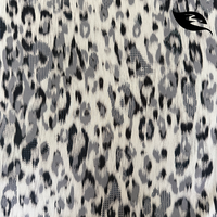 Collection Ramadan Exquise : Tissu en satin sergé imprimé numérique, motif léopard élégant pour Kaftan et vêtements de luxe pour le festival de l'Aïd