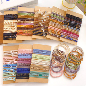 Attaches <span class=keywords><strong>pour</strong></span> <span class=keywords><strong>cheveux</strong></span>, bracelets, porte-queue de cheval sans dommage, bracelet élastique <span class=keywords><strong>pour</strong></span> <span class=keywords><strong>cheveux</strong></span> épais, <span class=keywords><strong>cheveux</strong></span> longs et <span class=keywords><strong>fins</strong></span>, bouclés - Product Image 3