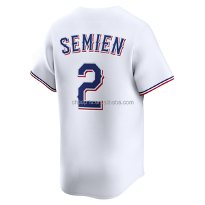 Vente en gros de maillots de baseball américains brodés pour hommes <span class=keywords><strong>Texas</strong></span> Ranger # Tenue de softball Corey Seager 5, Wyatt Langford 36, Jacob deGrom 48 - Product Image 6
