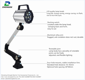 Nhà Máy Cung Cấp Trực Tiếp CNC Máy Công Cụ Chiếu Sáng CE Điều Chỉnh Không Thấm Nước Máy Công Cụ Đèn Làm Việc - Product Image 3