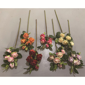 Artisanat Ingénieux, Roses Artificielles à 6 Têtes, Fleurs en Soie, Décoration de Mariage, Ornement de Salon - Product Image 2