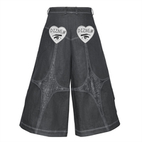 DiZNEW Ensemble de Vêtements pour Hommes : Jean et Blouson de Travail Américain High Street Effet Moustache de Chat, Grande Taille