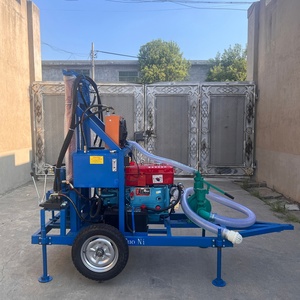 De nieuwste en beste product in de industrie: hydraulische waterputboorinstallatie op dieselmotor, draagbaar, 200m, kleine waterputboorinstallatie - Product Image 2