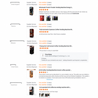 Distributeur automatique de café avec refroidissement et chauffage, quatre saveurs chaudes, quatre saveurs froides, boîte lumineuse publicitaire et lecteur de cartes