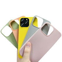 Coque de protection de téléphone portable antichute en TPU souple de couleur personnalisée de luxe pour iPhone 11 12 13 14 15 16 Pro Max Plus