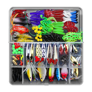 Il miglior e più economico 141 pz/scatola Fishi Lures Soft Metal Frog Fishing Lure Tool Set - Product Image 1