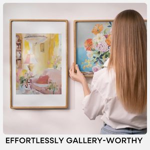 Modern Wooden Photo <b>Frame</b> Rectangular Horizontal Wall Hanging Durable Digital Printing Full Color Home Decor - Product Image 4