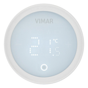 Tête thermostatique intelligente Vimar 21,5 C avec affichage numérique rond blanc - Product Image 1