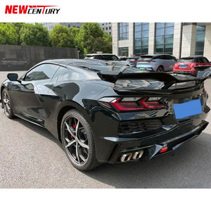 Convient pour la <span class=keywords><strong>Chevrolet</strong></span> <span class=keywords><strong>Corvette</strong></span> C8 2020 + kit de pare-chocs grand corps modifié matériau PP pare-chocs avant et arrière et ailes arrière - Product Image 3