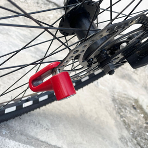 Promotion vélo disque frein serrure en plastique antivol serrure moto pédalier serrure rappel cordon accessoires VTT pièces - Product Image 3