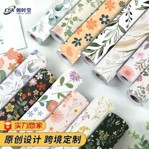Creation Of Time And Space Floral Peel And Stick Wallpaper Self Adhesive For Wall Furniture Cabinet Renovation - Product Image 1