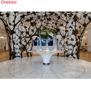 Hình bầu dục màu trắng giả đá bàn ăn cho 8 người Thiết kế kích thước thiết kế nhà mở rộng bàn ăn - Product Image 3