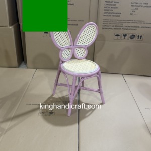 Chaise Enfant en Rotin Faite à la Main Personnalisée en Gros pour Location Événementielle, Mariage, Décoration – Mobilier Bébé et Enfant Naturel et Écologique - Product Image 2