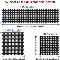 Pantalla LED de Píxeles de 5v 8*8 16* 8*32 Panel de Matriz LED Flexible Programable a Todo Color Tira de Luz Inteligente
