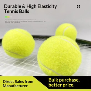 Balles de tennis d'entraînement pour débutants <span class=keywords><strong>Boka</strong></span> modè<span class=keywords><strong>le</strong></span> 801, haute élasticité, durables, en fibres synthétiques et en laine, noyau en caoutchouc, pour entraînement et coaching - Product Image 5