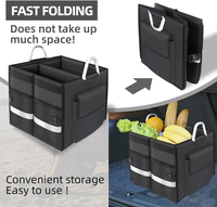 Organisateur de coffre de voiture OEM, pliable, multi-compartiments, pliable et imperméable, adapté aux voitures, SUV, mini-fourgonnettes