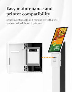 Thông Minh Kỹ thuật số 21.5 32 inch nhôm kiosk tầng đứng tường-treo loại Nhận dạng khuôn mặt tùy chọn đầu đọc mã vạch cho thanh toán kiốt - Product Image 2