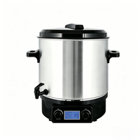 Autocuiseur et bouilloire électrique numérique 27 litres 1800W pour confitures et gelées, idéal pour usage domestique et hôtelier