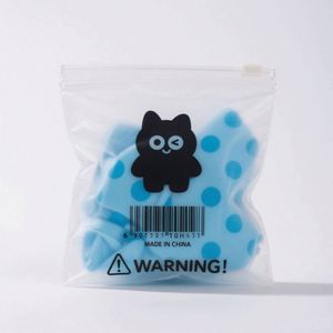 100MOQ Custom Screen Printed Transparent EVA PE Frosted Zipper Bag for Clothing Shoes & <b>Socks</b> - Product Image 2