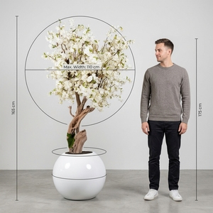Grand arbre de <span class=keywords><strong>cerisier</strong></span> rose géant en soie Oh Arts avec tronc en fibre de verre pour décoration extérieure d'événements de mariage - Product Image 4