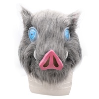 Masque en peluche Zoshigaya Inosuke tête de cochon, vente en gros d'usine, masque de fête d'Halloween anime