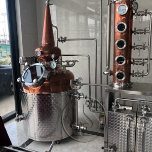 Equipo de Destilación de Acero Inoxidable HuaShang Personalizado para Grappa de Cobre, Destilador de Mosto de Uva y Alcohol de Marcas de Uva - Product Image 5