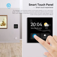 Vente en gros usine – Panneau de contrôle central intelligent Tuya Zigbee/WiFi avec écran OLED 4 pouces, interrupteur relais 3 gangs rotatif intelligent