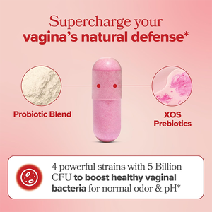 תוסף תזונה בכמוסות של Rosebest Custom Formula לנשים, לאיזון רמת החומציות (PH) ברווח הנרתיק, לבריאות הפלורה, עם תערובת פרוביוטיקה ופרה-ביוטיקה. - Product Image 2