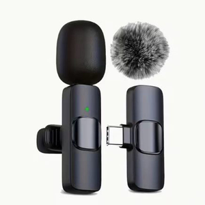 Wireless Lavalier <b>Microphone</b> Mini Type-C <b>Microphone</b> with Noise Reduction For <b>Recording</b> Live Streaming Interviews - Product Image 6