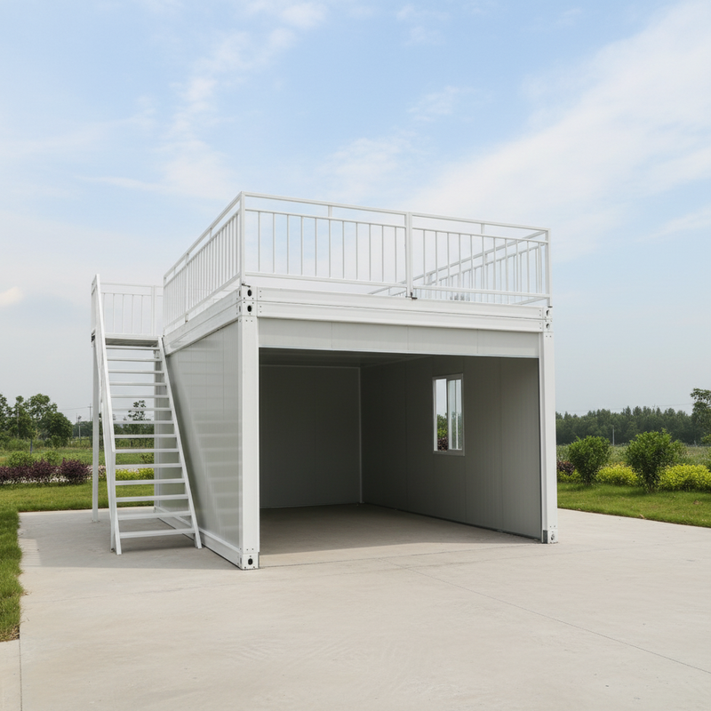 Glass Curtain Wall Expandable Container House