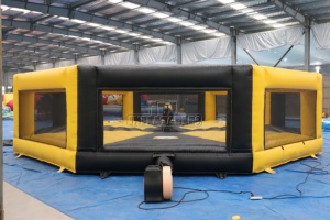 Jeu gonflable commercial Wipeout à pédale avec bras rotatif interactif pour adultes, idéal pour les fêtes et <span class=keywords><strong>la</strong></span> location d'événements - Product Image 5