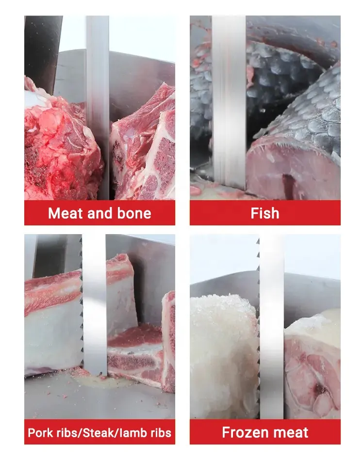 Bandgergaji pemotong daging baja karbon 2023 baja, pisau pemotong kecepatan tinggi memotong tulang baja