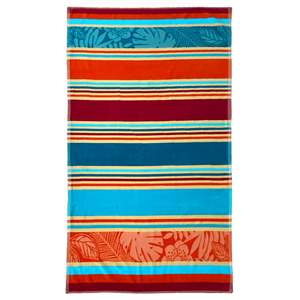 Toalla de playa Tropical de algodón 100% Terry de terciopelo Jacquard Multicolor 90x170 340 g/m Egipto dirigido a la colección Zebrina - Product Image 1