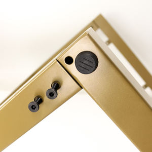 مكتب فني أسود كلاسيكي على شكل حرف l ، مكتب فني أسود للخدمة الشاقة ، كراسي مكتب قهوة تصنعها بنفسك ، أرجل مخصصة - Product Image 3