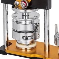 Machine à fabriquer des badges rotative manuelle avec découpeuse de papier ronde, pour badges bouton, ouvre-bouteille et aimants de réfrigérateur ronds de 58 mm