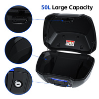 Top Case Arrière Intelligent Démontable Sans Perçage et à Démontage Rapide avec Support pour Moto Honda ADV350 – Coffre de Rangement