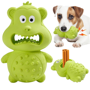 Nouveau jouet pour animaux de compagnie <span class=keywords><strong>Latex</strong></span> de caoutchouc naturel Double face singe chien jouet nourriture cachette jouet - Product Image 4