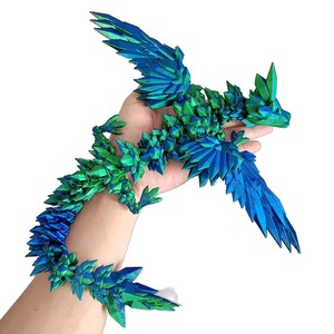 Fabricante al por mayor Dragón Volador articulaciones móviles figurita conjunto de vidrio 3D alas impresas fresco alivio del estrés animales de juguete dinosaurios - Product Image 5