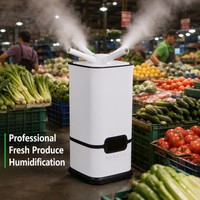 Humidificateur Commercial Électrique à Ultrasons Grande Capacité 16L, Stérilisation et Conservation des Légumes et Fruits, Rotation à 360 Degrés