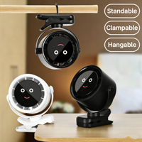 Ventilateur de table portable 2026 avec écran numérique, mini ventilateur de refroidissement haute vitesse alimenté par batterie 6000 mAh pour la maison, le bureau et la voiture