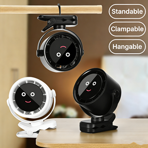 2026 Wall Mount Clip Desktop Fan Digital Display Mini Fan High-speed 4000mAh <b>Small</b> Table Chiller Fan for Home Office - Product Image 4