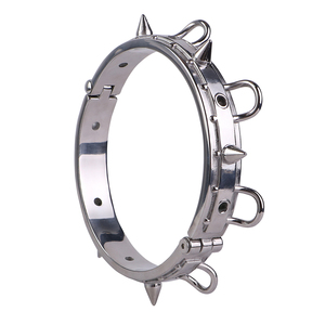 FX-XQ9003 Fang di ferro pesante collare Bondage per ruoli dominanti e sottomessi, regolabile e confortevole - Product Image 2