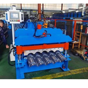 완전 자동 루핑 시스템 금속 지붕 시트 만들기 기계 유리 타일 롤 성형 기계 - Product Image 2