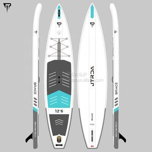 Tabla de SUP de Carreras Estrecha Inflable de Alta Densidad JTRDA <span class=keywords><strong>SUPERSONIC</strong></span> de 14 pies con Almohadilla de EVA en la Cola, Presión de 15-18 PSI - Product Image 4