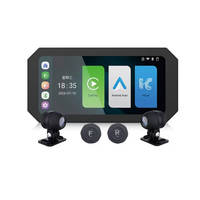 Caméra DVR pour moto de 6,25 pouces, étanche, Android Auto, Wifi, moniteur de moto avant et arrière, Carplay avec caméra, dashcam