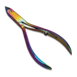 Coupe-cuticules en acier inoxydable Rainbow Plasma, outil de manucure et pédicure - Product Image 1