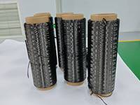 Fil de fibre de carbone haute performance 230GPa 294GPa T300 T700 3K 12K en bobine noire résistant à la chaleur pour le tissage de châssis de drones UAV